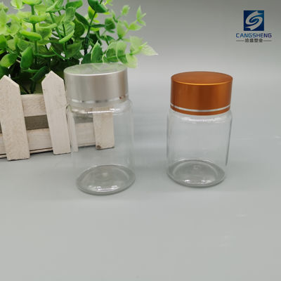 L'emballage pharmaceutique clair met de petits conteneurs en bouteille en plastique de la pilule 30ml