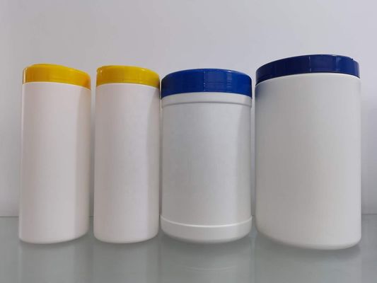 bouteille de seau de chiffons de nettoyage de HDPE de 180mm avec les couvercles blancs