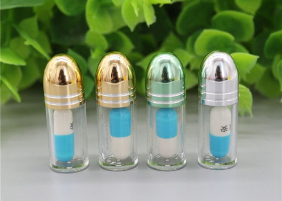 La capsule vide d'or écosse les bouteilles de pilule en plastique de l'espace libre 2g de picoseconde