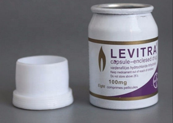 bouteilles 100g de empaquetage pharmaceutiques en aluminium avec des chapeaux de PE