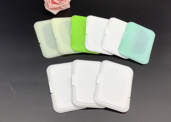 Le bébé ISO9001 essuie le couvercle humide en plastique de chiffons du vert 100mm de couvercle