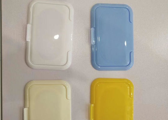 couvercle humide ISO9001 non rechargeable Flip Top Cap de plastique de chiffons de 65mm