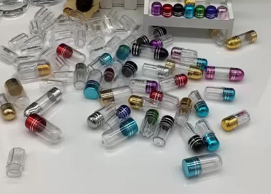 Bouteilles en plastique claires cylindrique de médecine