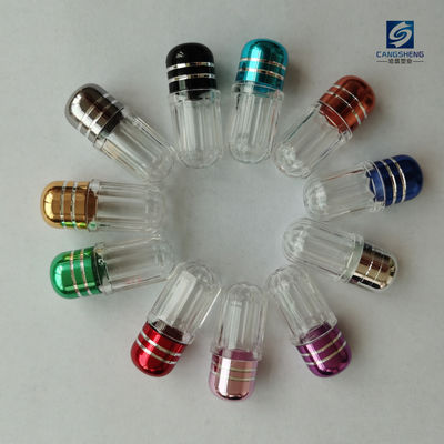 Forme cylindrique en plastique des fioles 2g de pilule de capsule simple
