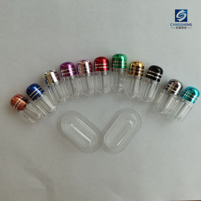 Forme cylindrique en plastique des fioles 2g de pilule de capsule simple