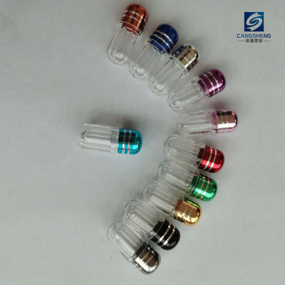 La capsule simple hexagonale met la bouteille en bouteille de pilules du rhinocéros 2g de 12mm