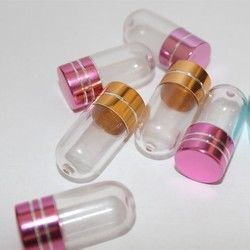 capsule en plastique du conteneur un de bouteilles de pilule d'espace libre de 15mm picoseconde