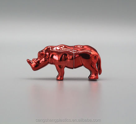La capsule simple de l'ABS 10g écosse la capsule d'or de rhinocéros de papier d'aluminium