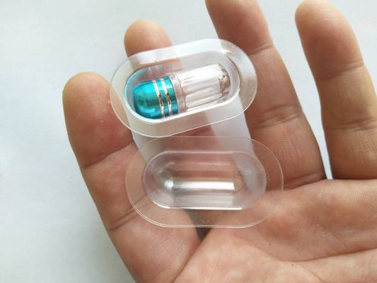balle pharmaceutique claire Shell des bouteilles de pilule de 12mm 3ml