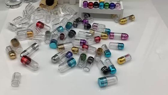 Capsules en plastique vides cylindrique de pilule de 13mm Mini Pill Bottles 2ml