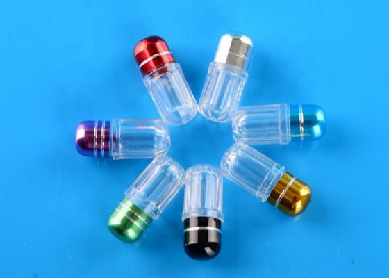 la capsule 1g en plastique met le polystyrène en bouteille rond Mini Pill Bottles