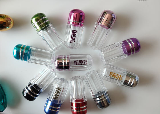 Bouteilles en plastique de capsule de pilule simple