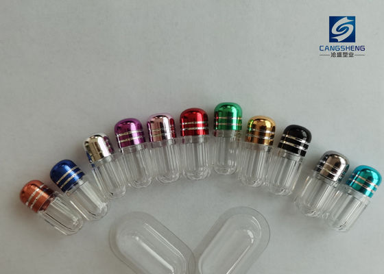 Bouteilles en plastique de capsule de pilule simple