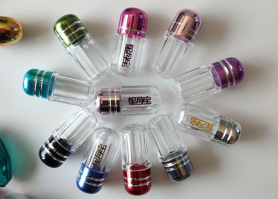 Bouteilles en plastique de capsule de pilule simple