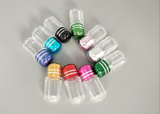 bouteille en plastique de 3g Mini Plastic Capsule Bottles ISO9001 avec le chapeau en métal