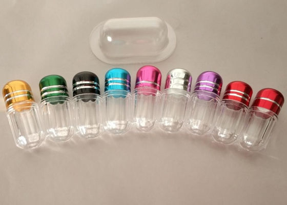 bouteille en plastique de 3g Mini Plastic Capsule Bottles ISO9001 avec le chapeau en métal