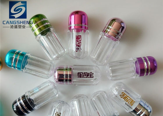 Bouteille vide d'emballage de pilule de bouteille de capsule du rose 2g