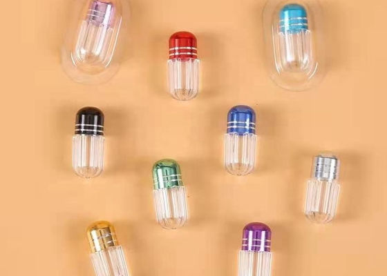 Petites bouteilles de pilule minuscules en plastique des capsules 2g du pourpre ISO9001
