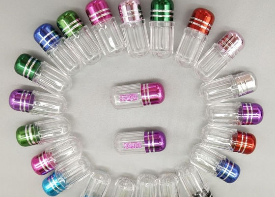 l'emballage rose de la capsule 2ml met le supplément en bouteille de soins de santé