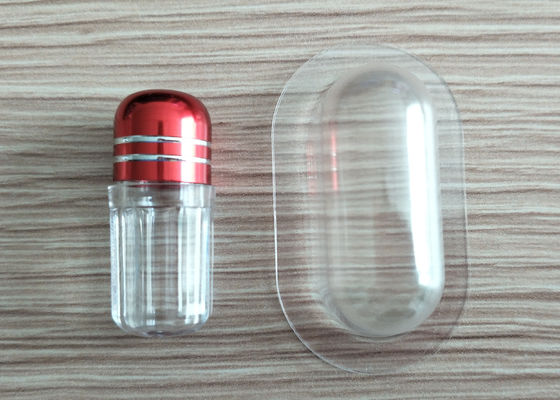bouteille en plastique de picoseconde de conteneur simple de la pilule 2ml de 14mm avec le chapeau en métal