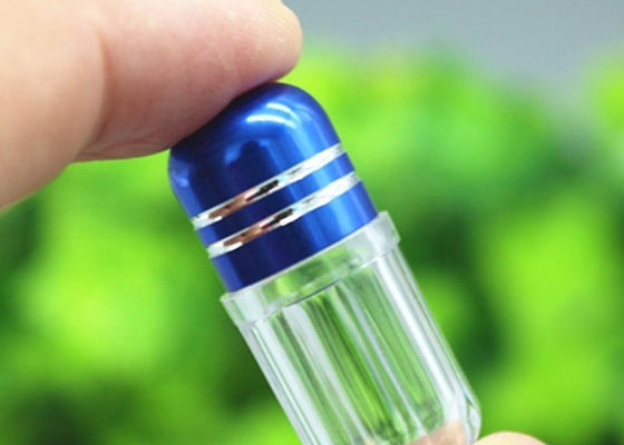 OEM simple de conteneur de pilule du rhinocéros 5ml bleu avec le chapeau de couronne en métal