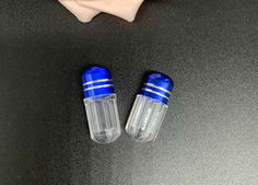 OEM simple de conteneur de pilule du rhinocéros 5ml bleu avec le chapeau de couronne en métal