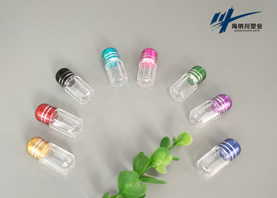 OEM simple de conteneur de pilule du rhinocéros 5ml bleu avec le chapeau de couronne en métal