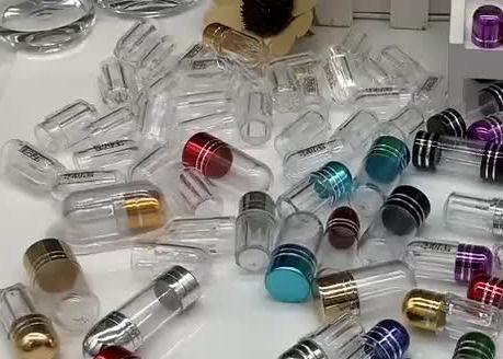 balle en plastique Shell de habillage transparent de bouteille de la capsule 5g de 44mm