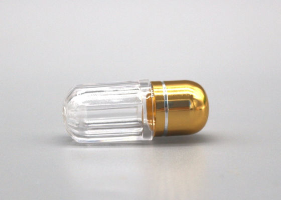 bouteilles de pilule en plastique vides claires d'or d'OEM de bouteilles de pilule 3ml