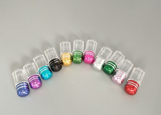 bouteilles de pilule en plastique vides claires d'or d'OEM de bouteilles de pilule 3ml