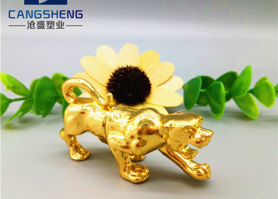 Capsules en aluminium d'or de rhinocéros de bouteilles de pilule d'espace libre de la forme 1g de léopard
