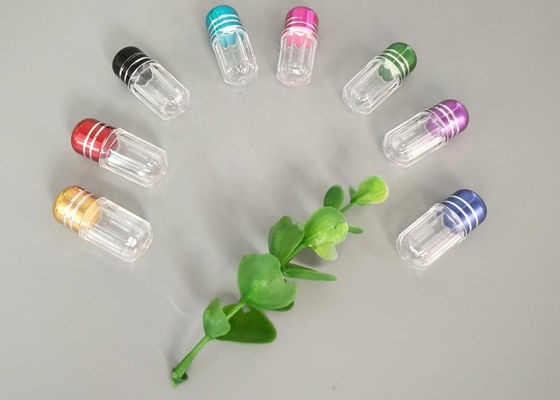 Balle verte Shell de chapeau de 2ml Mini Plastic Bottle With Metal