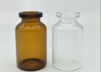 bouteilles de pilule en verre d'espace libre de 10ml FDA avec les bouchons en caoutchouc hermétiques