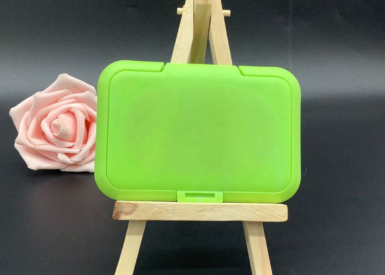 Le bébé ISO9001 essuie le couvercle humide en plastique de chiffons du vert 100mm de couvercle