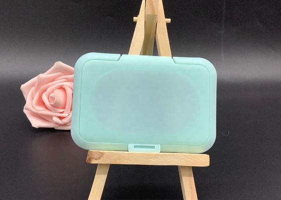 Le bébé ISO9001 essuie le couvercle humide en plastique de chiffons du vert 100mm de couvercle