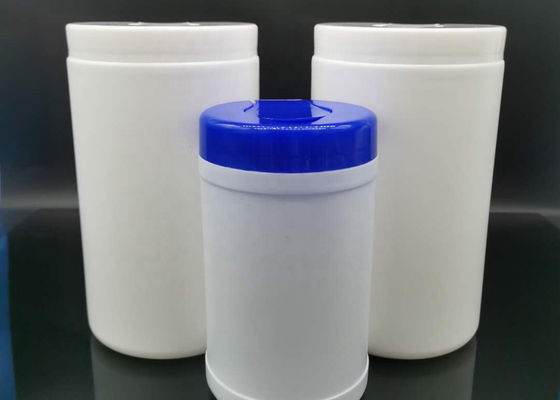 bouteille écologique de chiffons d'alcool de boîte métallique humide de chiffon du HDPE 100pcs