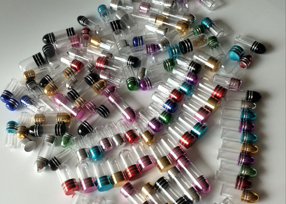 Bouteille en plastique d'ISO9001 Mini Pill Bottles 3ml avec le chapeau en métal