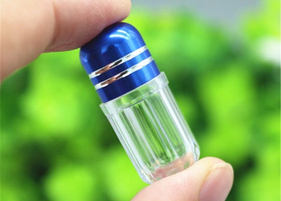 la médecine en plastique claire de 56mm met 5g en bouteille Mini Pill Cases cylindrique